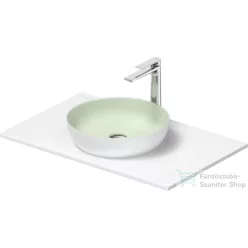   Duravit SIVIDA mosdó+82 cm-es pult kombináció Sivida bútorhoz, matt halványzöld/matt szatén fehér 268001FG00