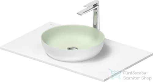 Duravit SIVIDA mosdó+82 cm-es pult kombináció Sivida bútorhoz, matt halványzöld/matt szatén fehér 268001FG00