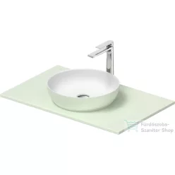   Duravit SIVIDA mosdó+82 cm-es pult kombináció Sivida bútorhoz, matt szatén fehér/matt halványzöld 268001FH00