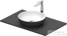 Duravit SIVIDA mosdó+82 cm-es pult kombináció Sivida bútorhoz, matt szatén fehér/matt sötétszürke 268001FI00