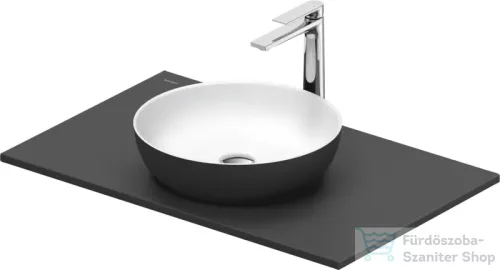 Duravit SIVIDA mosdó+82 cm-es pult kombináció Sivida bútorhoz, matt szatén fehér/matt sötétszürke 268001FI00