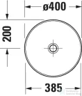 Duravit SIVIDA mosdó+82 cm-es pult kombináció Sivida bútorhoz, matt szatén fehér/matt sötétszürke 268001FI00