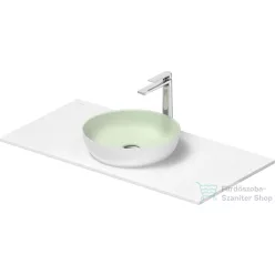   Duravit SIVIDA mosdó+102 cm-es pult kombináció Sivida bútorhoz, matt halványzöld/matt szatén fehér 268002FG00