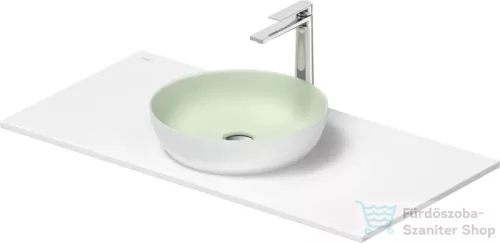 Duravit SIVIDA mosdó+102 cm-es pult kombináció Sivida bútorhoz, matt halványzöld/matt szatén fehér 268002FG00