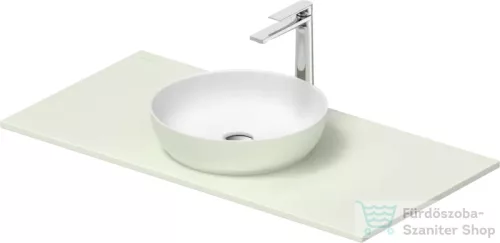 Duravit SIVIDA mosdó+102 cm-es pult kombináció Sivida bútorhoz, matt szatén fehér/matt halványzöld 268002FH00
