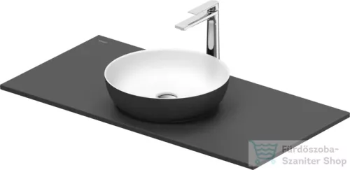 Duravit SIVIDA mosdó+102 cm-es pult kombináció Sivida bútorhoz, matt szatén fehér/matt sötétszürke 268002FI00