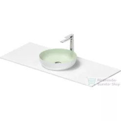   Duravit SIVIDA mosdó+122 cm-es pult kombináció Sivida bútorhoz, matt halványzöld/matt szatén fehér 268003FG00