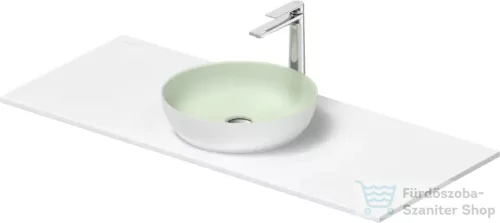 Duravit SIVIDA mosdó+122 cm-es pult kombináció Sivida bútorhoz, matt halványzöld/matt szatén fehér 268003FG00
