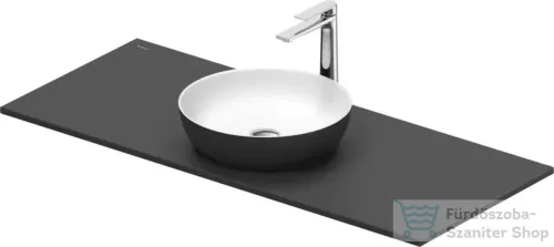 Duravit SIVIDA mosdó+122 cm-es pult kombináció Sivida bútorhoz, matt szatén fehér/matt sötétszürke 268003FI00