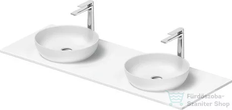 Duravit SIVIDA 2 db mosdó+141 cm-es pult kombináció Sivida bútorhoz, matt szatén fehér 2680043200
