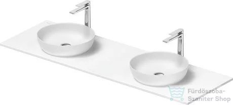 Duravit SIVIDA 2 db mosdó+161 cm-es pult kombináció Sivida bútorhoz, matt szatén fehér 2680053200