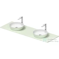   Duravit SIVIDA 2 db mosdó+161 cm-es pult kombináció Sivida bútorhoz, matt szatén fehér/matt halványzöld 268005FH00