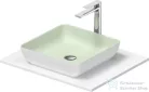 Duravit SIVIDA 40x40 cm-es mosdó+62 cm-es pult kombináció Sivida bútorhoz, matt halványzöld/matt szatén fehér 268006FG00