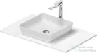 Duravit SIVIDA 40x40 cm-es mosdó+82 cm-es pult kombináció Sivida bútorhoz, matt szatén fehér 2680073200