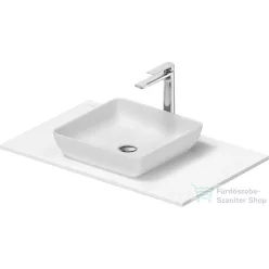   Duravit SIVIDA 40x40 cm-es mosdó+82 cm-es pult kombináció Sivida bútorhoz, matt szatén fehér 2680073200