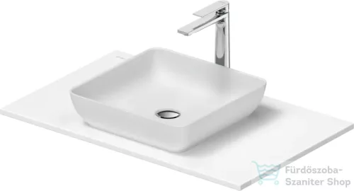 Duravit SIVIDA 40x40 cm-es mosdó+82 cm-es pult kombináció Sivida bútorhoz, matt szatén fehér 2680073200