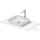 Duravit SIVIDA 40x40 cm-es mosdó+82 cm-es pult kombináció Sivida bútorhoz, matt szatén fehér 2680073200