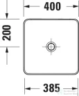 Duravit SIVIDA 40x40 cm-es mosdó+82 cm-es pult kombináció Sivida bútorhoz, matt halványzöld/matt szatén fehér 268007FG00