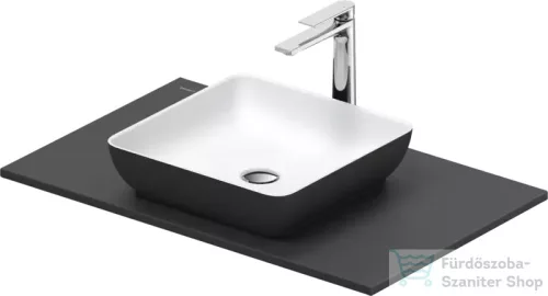 Duravit SIVIDA 40x40 cm-es mosdó+82 cm-es pult kombináció Sivida bútorhoz, matt szatén fehér/matt sötétszürke 268007FI00
