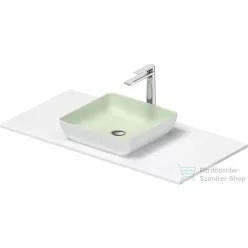   Duravit SIVIDA 40x40 mosdó+102 cm-es pult kombináció Sivida bútorhoz, matt halványzöld/matt szatén fehér 268008FG00