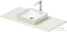 Duravit SIVIDA 40x40 mosdó+102 cm-es pult kombináció Sivida bútorhoz, matt szatén fehér/matt halványzöld 268008FH00