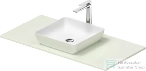 Duravit SIVIDA 40x40 mosdó+102 cm-es pult kombináció Sivida bútorhoz, matt szatén fehér/matt halványzöld 268008FH00
