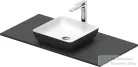 Duravit SIVIDA 40x40 mosdó+102 cm-es pult kombináció Sivida bútorhoz, matt szatén fehér/matt sötétszürke 268008FI00