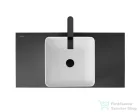 Duravit SIVIDA 40x40 mosdó+102 cm-es pult kombináció Sivida bútorhoz, matt szatén fehér/matt sötétszürke 268008FI00
