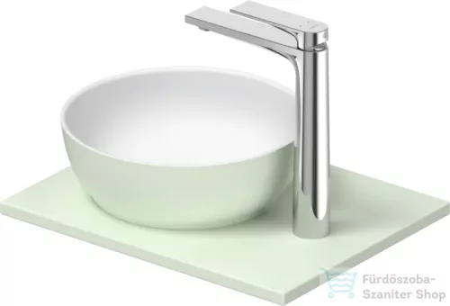 Duravit SIVIDA 30 cm-es mosdó+41 cm-es pult kombináció Sivida bútorhoz, matt szatén fehér/matt halványzöld 268022FH00