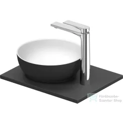   Duravit SIVIDA 30 cm-es mosdó+41 cm-es pult kombináció Sivida bútorhoz, matt szatén fehér/matt sötétszürke 268022FI00