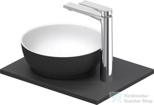 Duravit SIVIDA 30 cm-es mosdó+41 cm-es pult kombináció Sivida bútorhoz, matt szatén fehér/matt sötétszürke 268022FI00