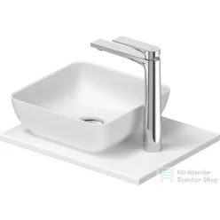   Duravit SIVIDA 30x30 cm-es mosdó+41 cm-es pult kombináció Sivida bútorhoz, matt szatén fehér 2680233200