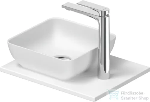 Duravit SIVIDA 30x30 cm-es mosdó+41 cm-es pult kombináció Sivida bútorhoz, matt szatén fehér 2680233200