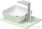 Duravit SIVIDA 30x30 cm-es mosdó+41 cm-es pult kombináció Sivida bútorhoz, matt szatén fehér/matt halványzöld 268023FH00