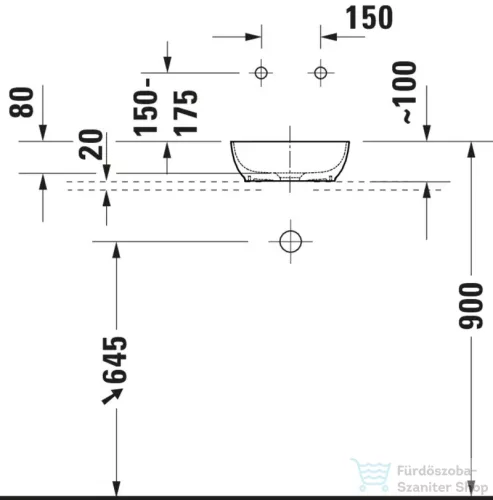 Duravit SIVIDA 30x30 cm-es mosdó+41 cm-es pult kombináció Sivida bútorhoz, matt szatén fehér/matt halványzöld 268023FH00