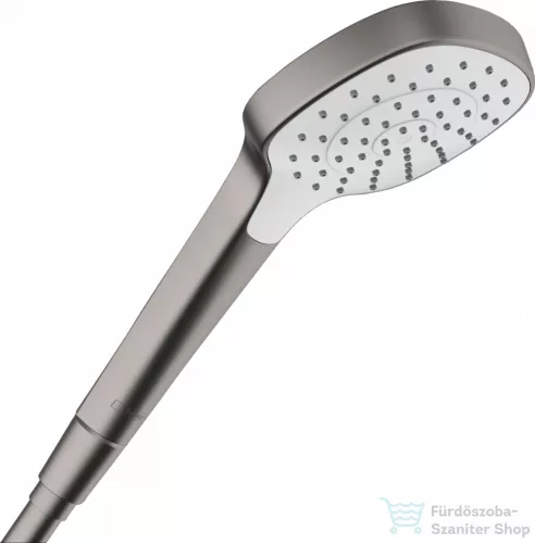 Hansgrohe CROMA E 110 kézizuhany,1 Jet Ecosmart 9 l/perc, szálcsiszolt fekete/króm 26815340