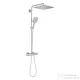 Grohe Rainshower SmartActive 310 Cube termosztátos zuhanyrendszer, SuperSteel 26837DC0