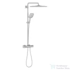 Grohe Rainshower SmartActive 310 Cube termosztátos zuhanyrendszer, SuperSteel 26837DC0