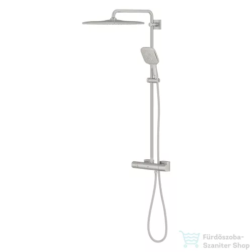 Grohe Rainshower SmartActive 310 Cube termosztátos zuhanyrendszer, SuperSteel 26837DC0