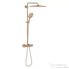 Grohe Rainshower SmartActive 310 Cube termosztátos zuhanyrendszer, Brushed Warm Sunset 26837DL0