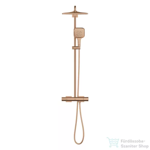 Grohe Rainshower SmartActive 310 Cube termosztátos zuhanyrendszer, Brushed Warm Sunset 26837DL0