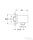 Grohe ALLURE BRILLIANT gégecső csatlakozó,Króm 26850000