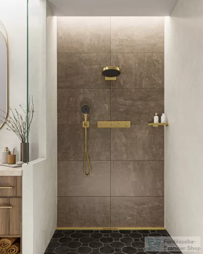 Hansgrohe RAINFINITY 130 kézizuhany, 3 Jet, szálcsiszolt bronz 26864140