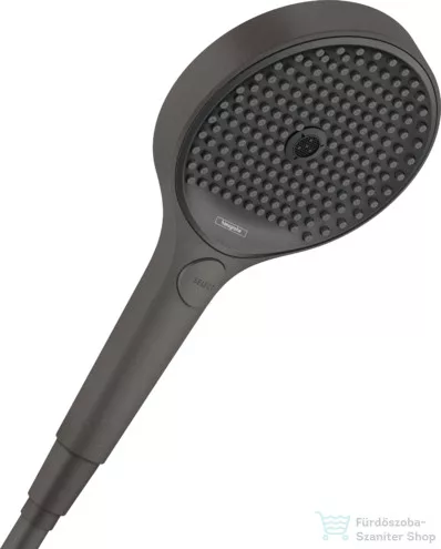 Hansgrohe RAINFINITY 130 kézizuhany, 3 Jet, szálcsiszolt fekete/króm 26864340