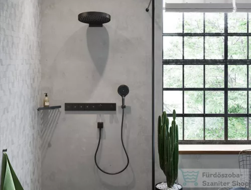 Hansgrohe RAINFINITY 130 kézizuhany, 3 Jet, matt fekete 26864670