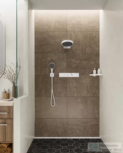 Hansgrohe RAINFINITY 130 kézizuhany, 3 Jet, matt fehér 26864700