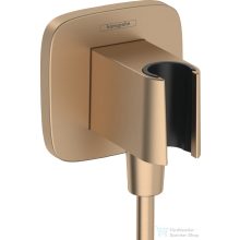   Hansgrohe FIXFIT Q zuhanytartó gégecső csatlakozóval, szálcsiszolt bronz 26887140