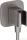 Hansgrohe FIXFIT Q zuhanytartó gégecső csatlakozóval, szálcsiszolt fekete/króm 26887340