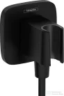 Hansgrohe FIXFIT Q zuhanytartó gégecső csatlakozóval, matt fekete 26887670