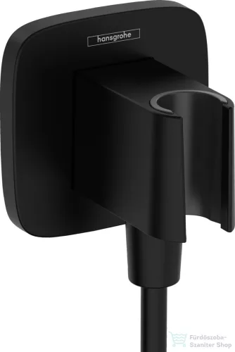 Hansgrohe FIXFIT Q zuhanytartó gégecső csatlakozóval, matt fekete 26887670